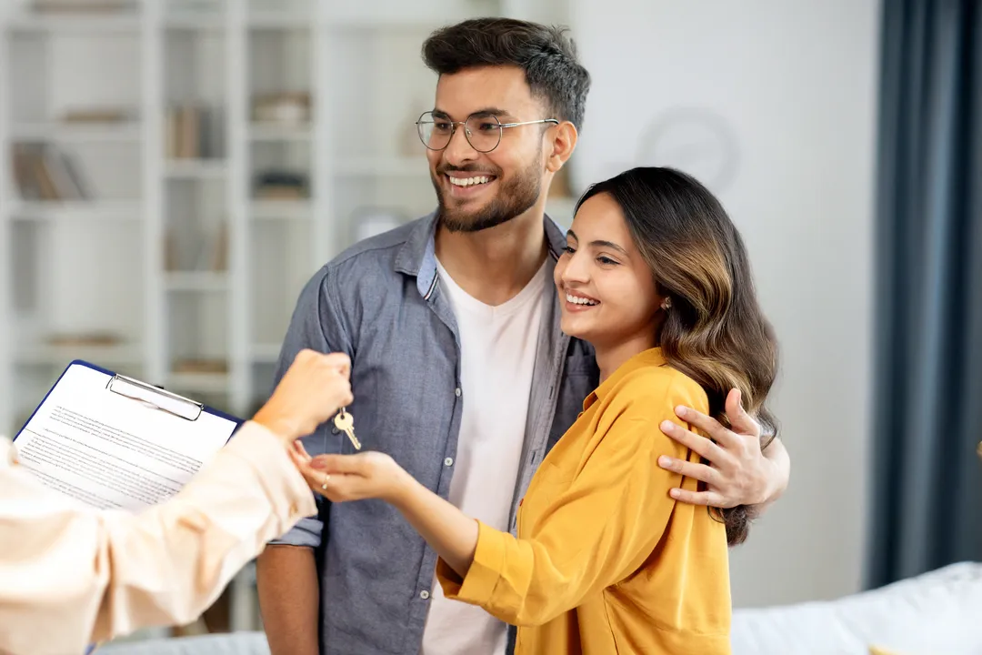 young couple buying a property in Houston